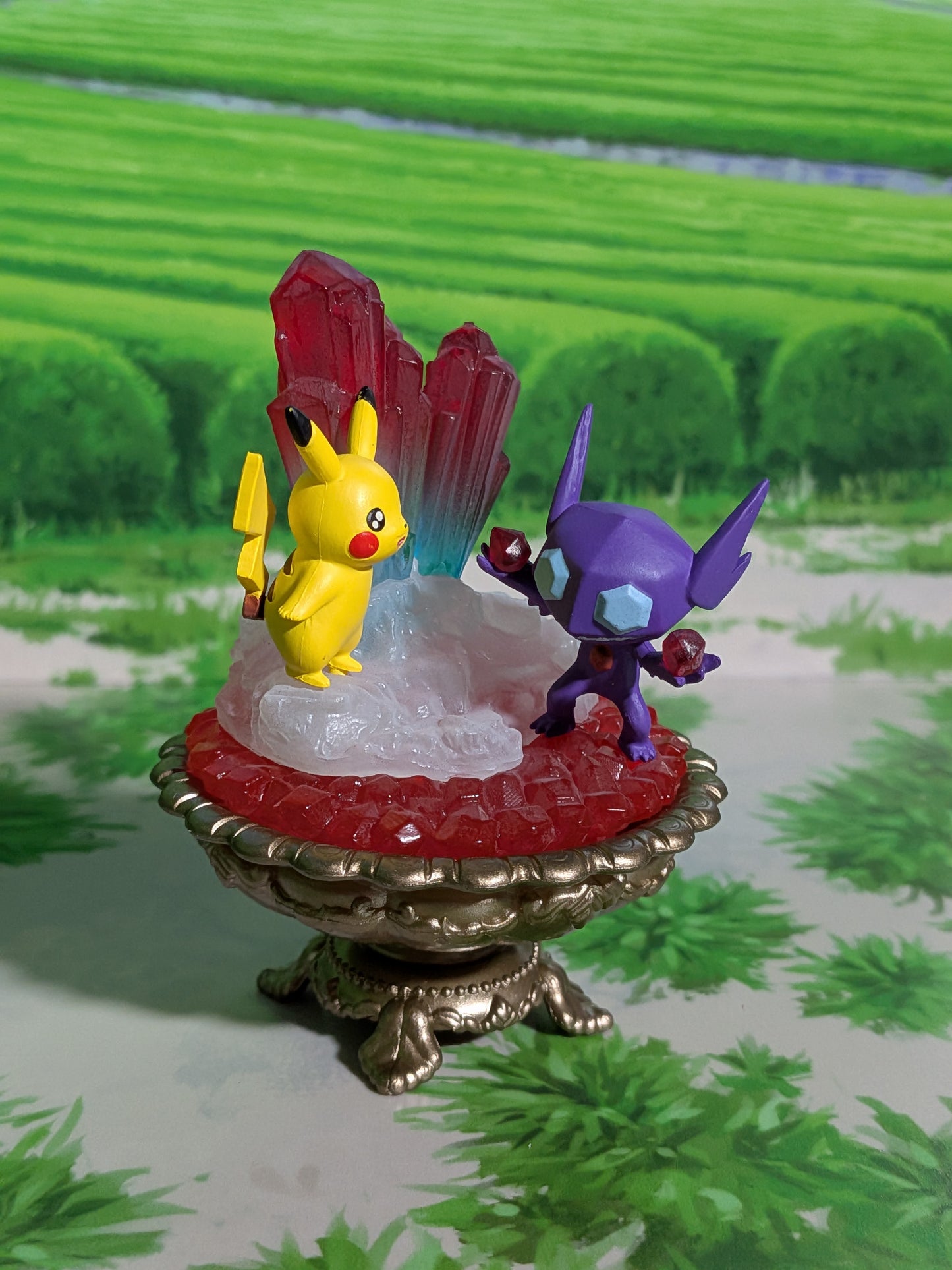 Re-Ment Pokémon Gemstone Collection 2 - Pikachu & Ténéfix | Sableye (~10cm)