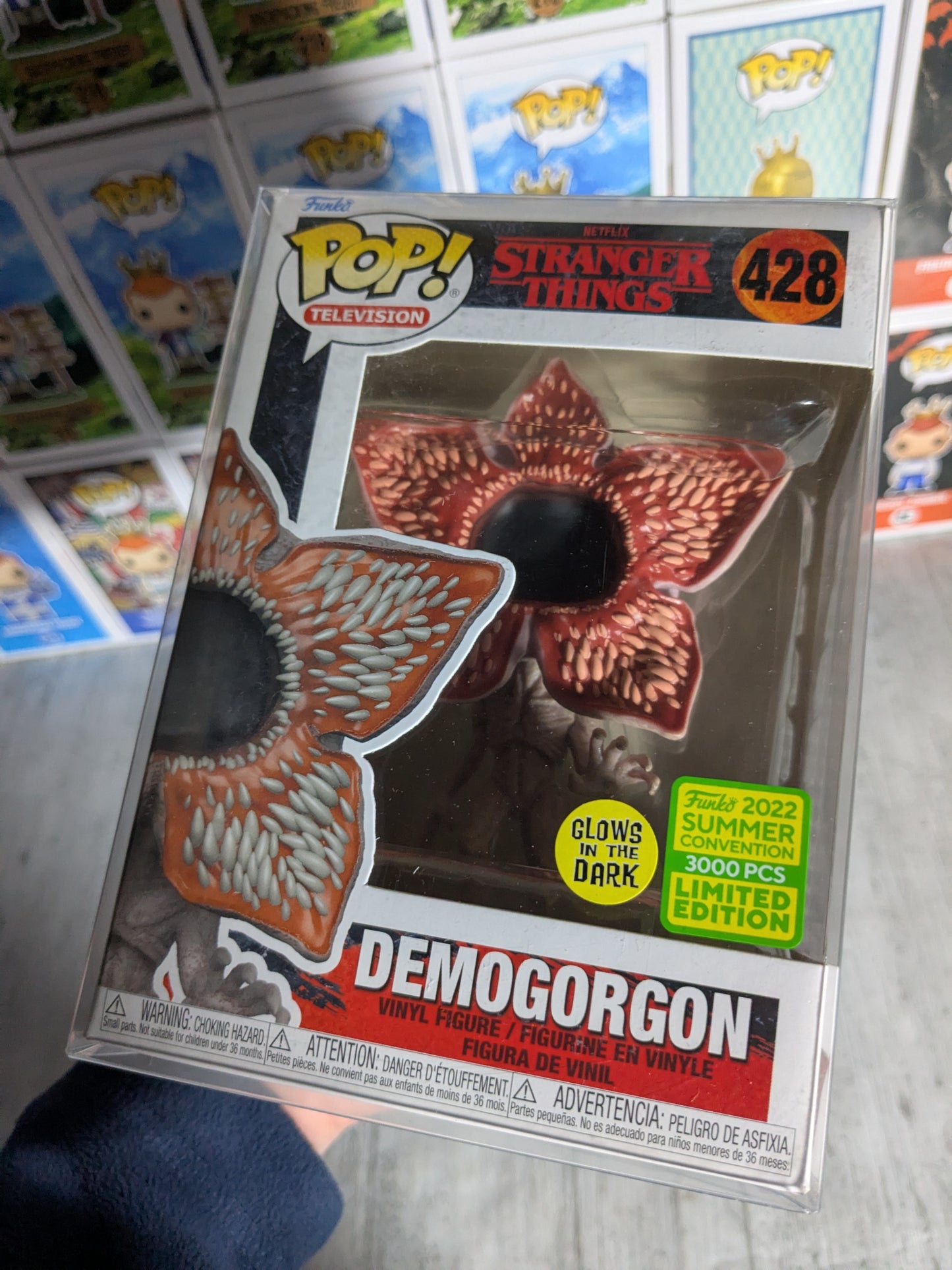 Funko pop 428 : Demogorgon (SC2022/Glow/Opened/Damaged box/3000PCS)