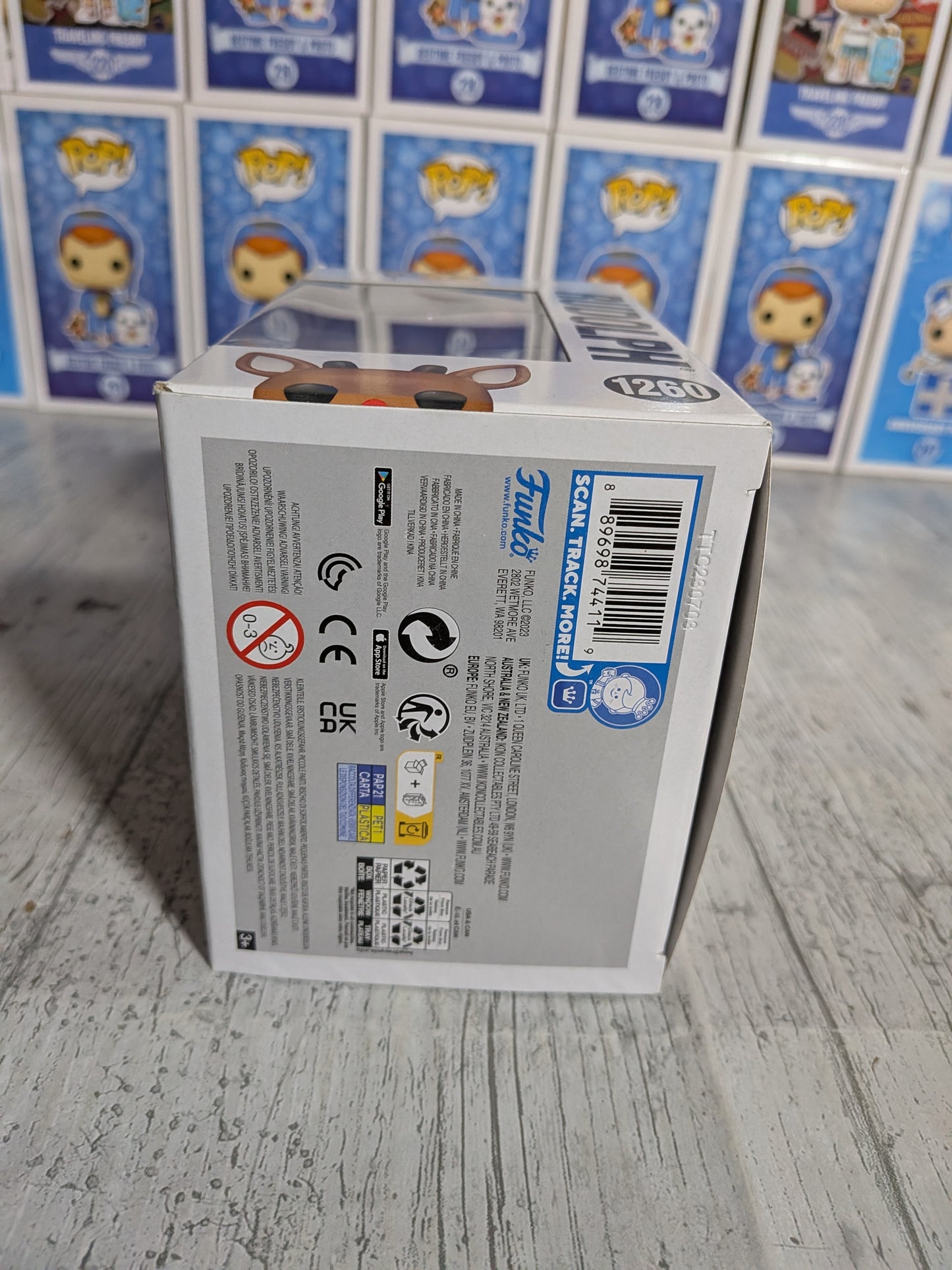 Funko Pop Rudolph the Red-Nosed Reindeer #1260 - Rudolph (AE/Beflockt)
