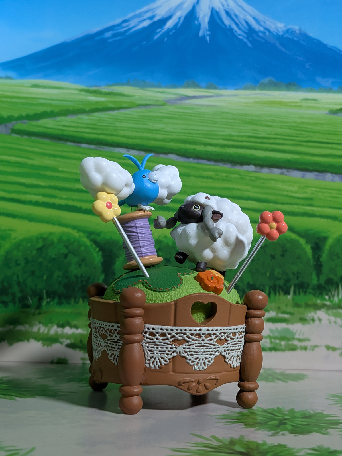 Re-Ment Pokémon Sweet Crafts Collection - Tylton & Moumouton / Swablu & Wooloo (~10 cm)