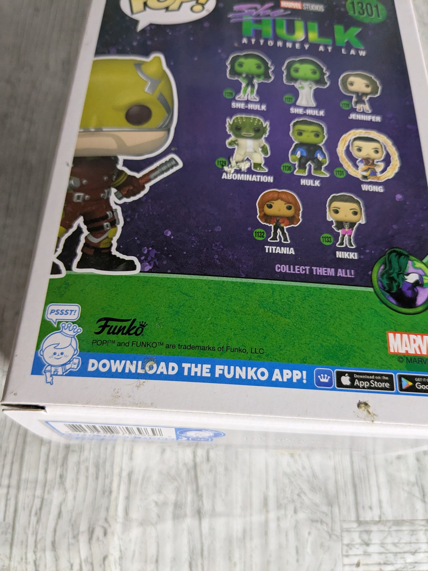 Funko pop 1301 - Daredevil (Opened/Damaged Box)