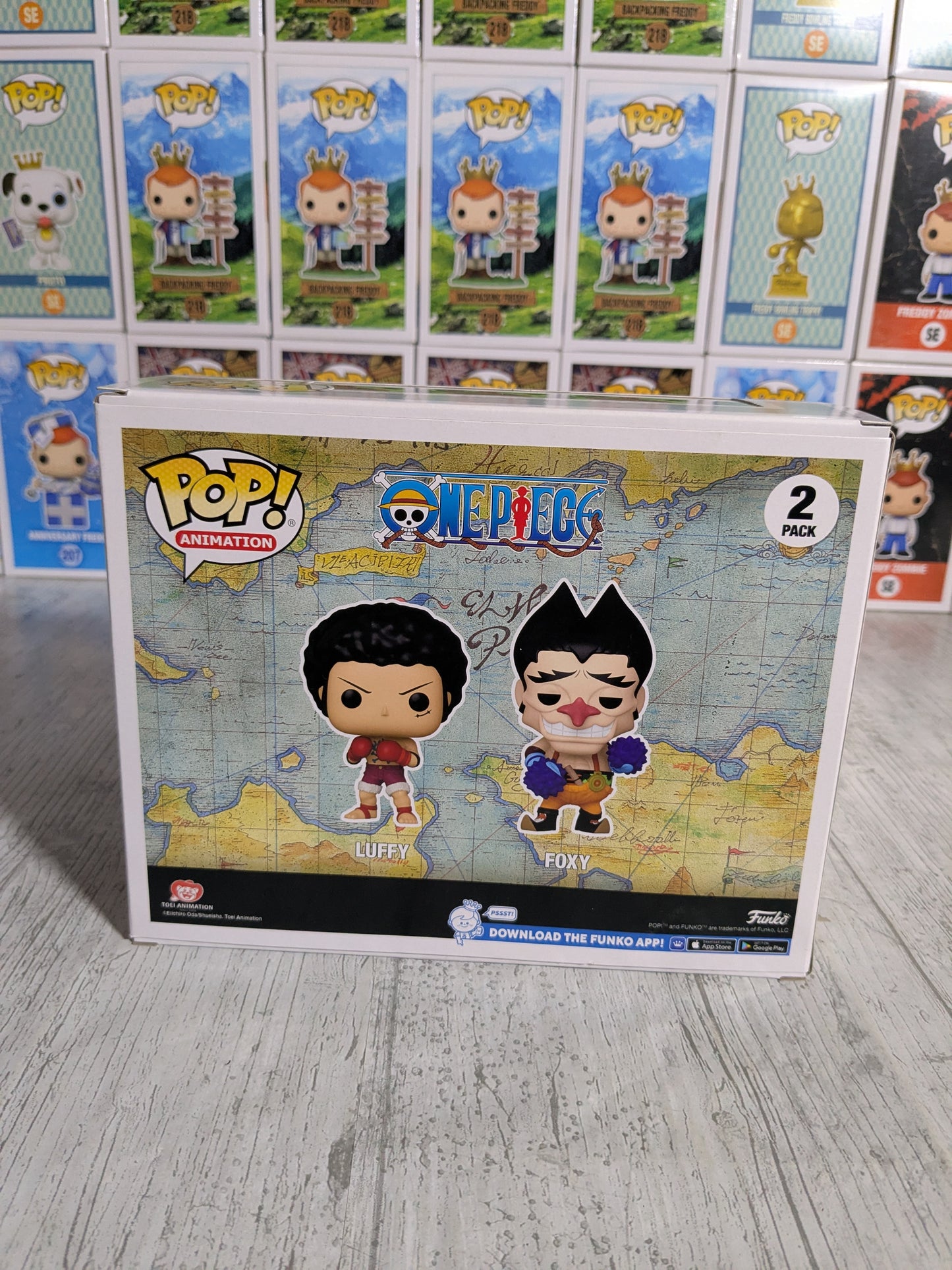 Funko pop : Luffy & Foxy (Opened/Damaged Plastic)