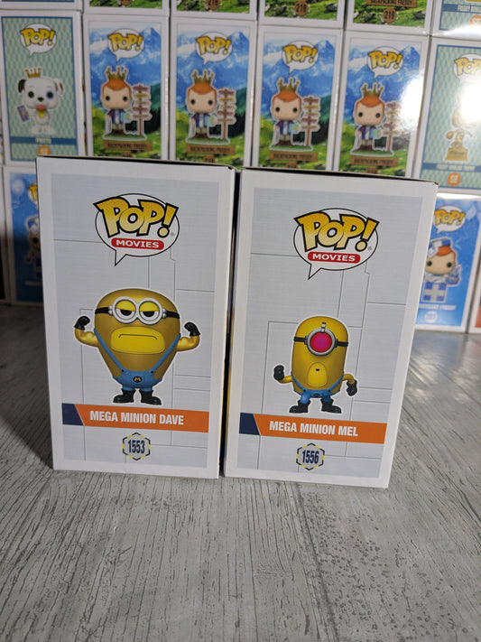 Funko pop Despicable Me 4 - Mega Minion Dave & Mega Minion Mel (Bundle)