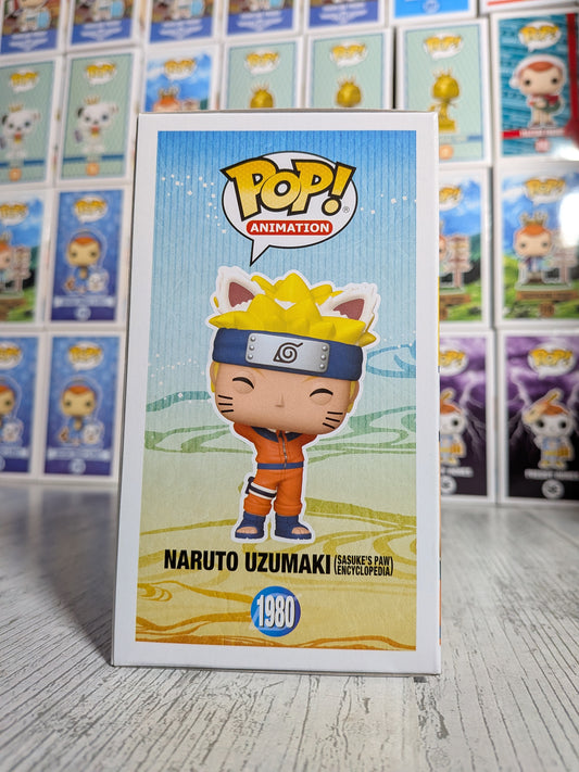 Funko pop Naruto Shippuden #1980 - Naruto Uzumaki Sasuke's Paw Encyclopedia (SC2025)