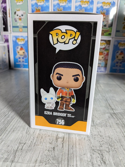 Funko pop Star Wars Rebels #756 - Ezra Bridger with Loth-Cat