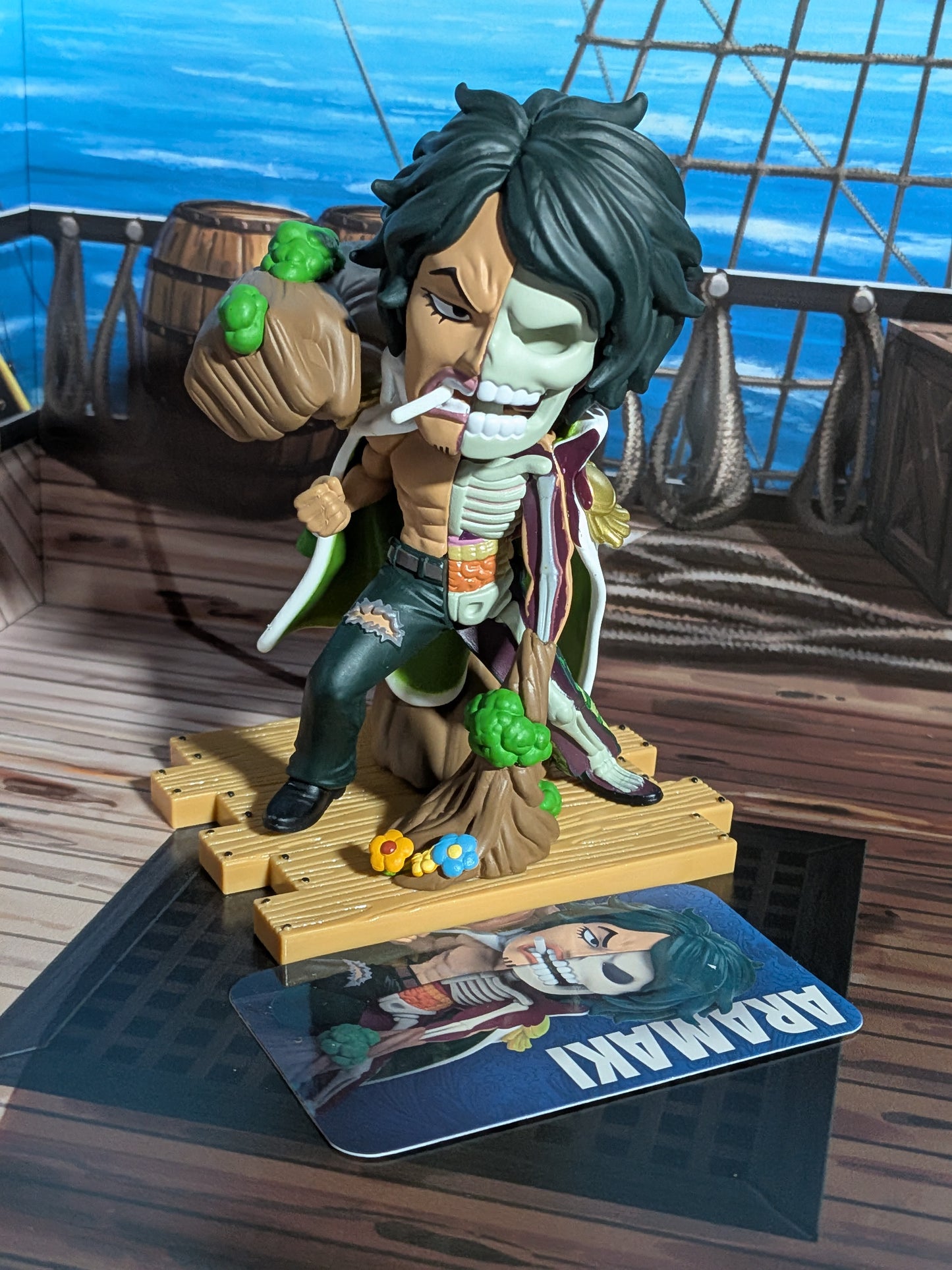 Mighty Jaxx - One Piece Freeny's Hidden Dissectibles Marines Edition - Aramaki / Ryokugyu (~10cm)