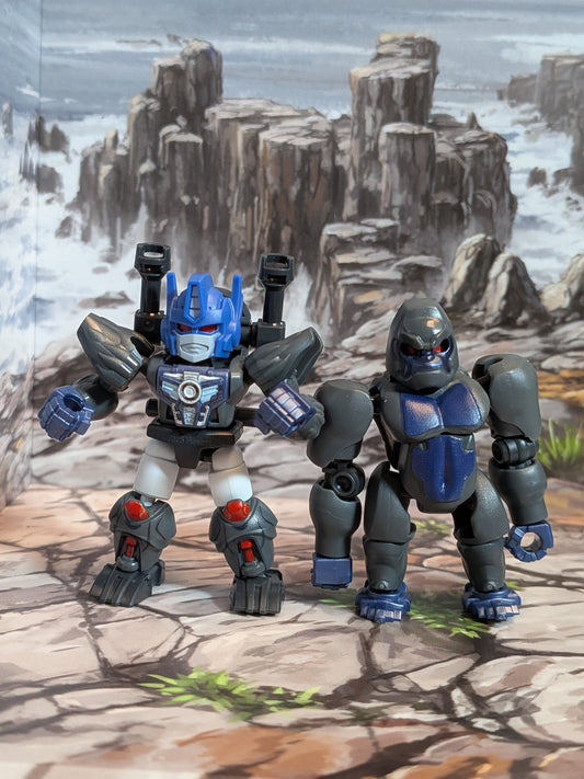 Blokees - Transformers Defender Version 06 - Optimus Primal & Optimus Primal-Gorilla (Lot Robot + Mode Gorille) (~4-6cm)