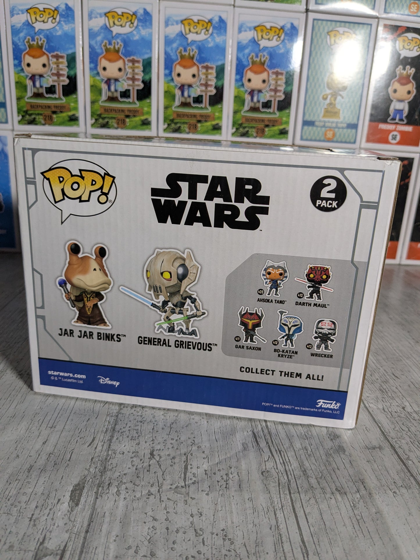 Funko Pop: Jar Jar Binks vs. General Grievous (GameStop/Beschädigte Box)