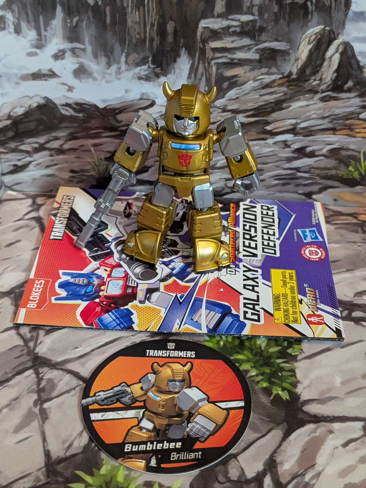 Blokees - Transformers Galaxy Shining (DV01) - Brilliant Bumblebee (~4-6cm)