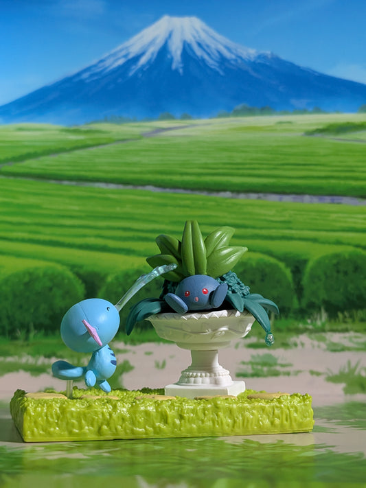 Re-Ment Pokémon - Axoloto / Wooper & Mystherbe / Oddish - Pokémon Garden