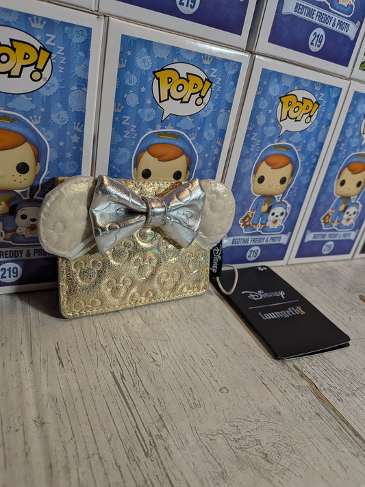 Loungefly Disney - Minnie Mouse Mettalic Quilted Card Holder 🎀