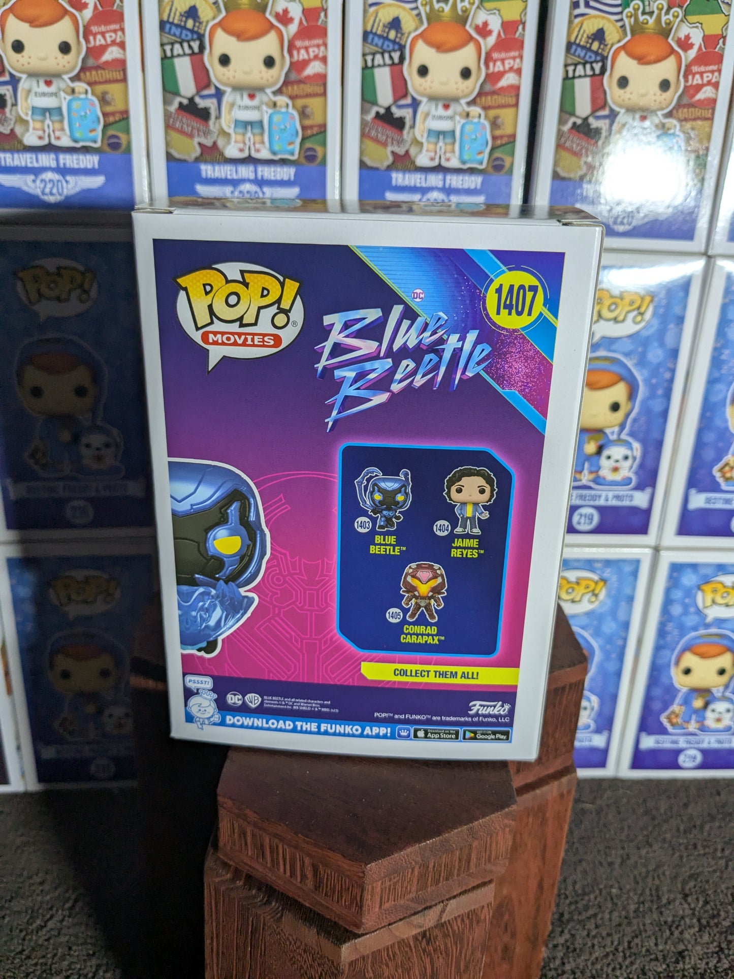 Funko pop 1407 : Blue Beetle (Glow)