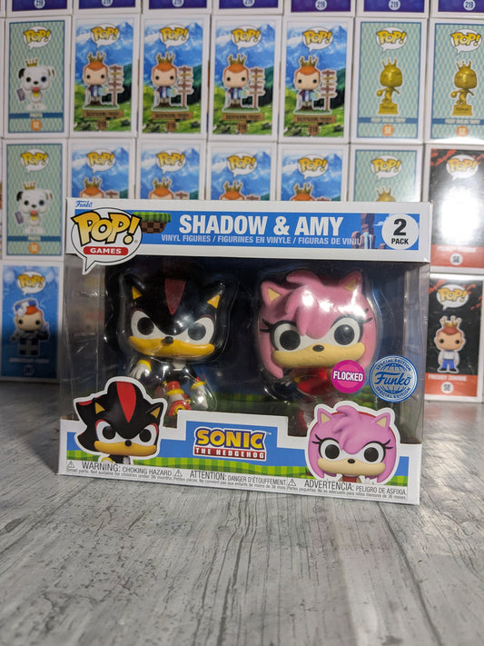 Funko pop - Shadow & Amy (Flocked)