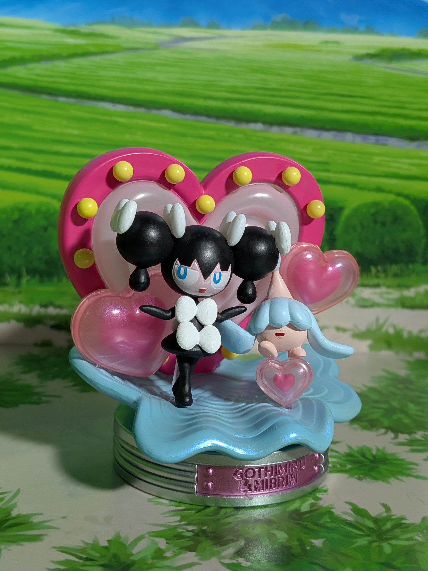 Re-Ment Pokémon - Mesmerella / Gothorita & Bibichut / Hatenna - Neon Party