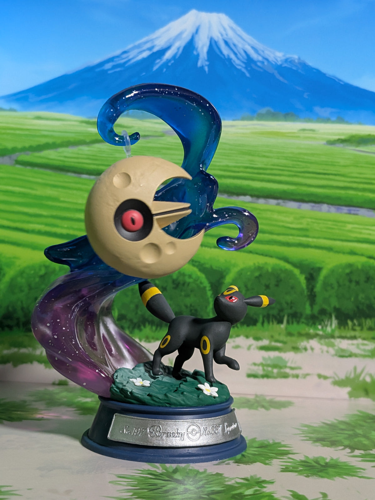 Re-Ment Pokémon Swing Vignette Collection Vol.4 - Noctali & Séléroc | Umbreon & Lunatone (~10cm)