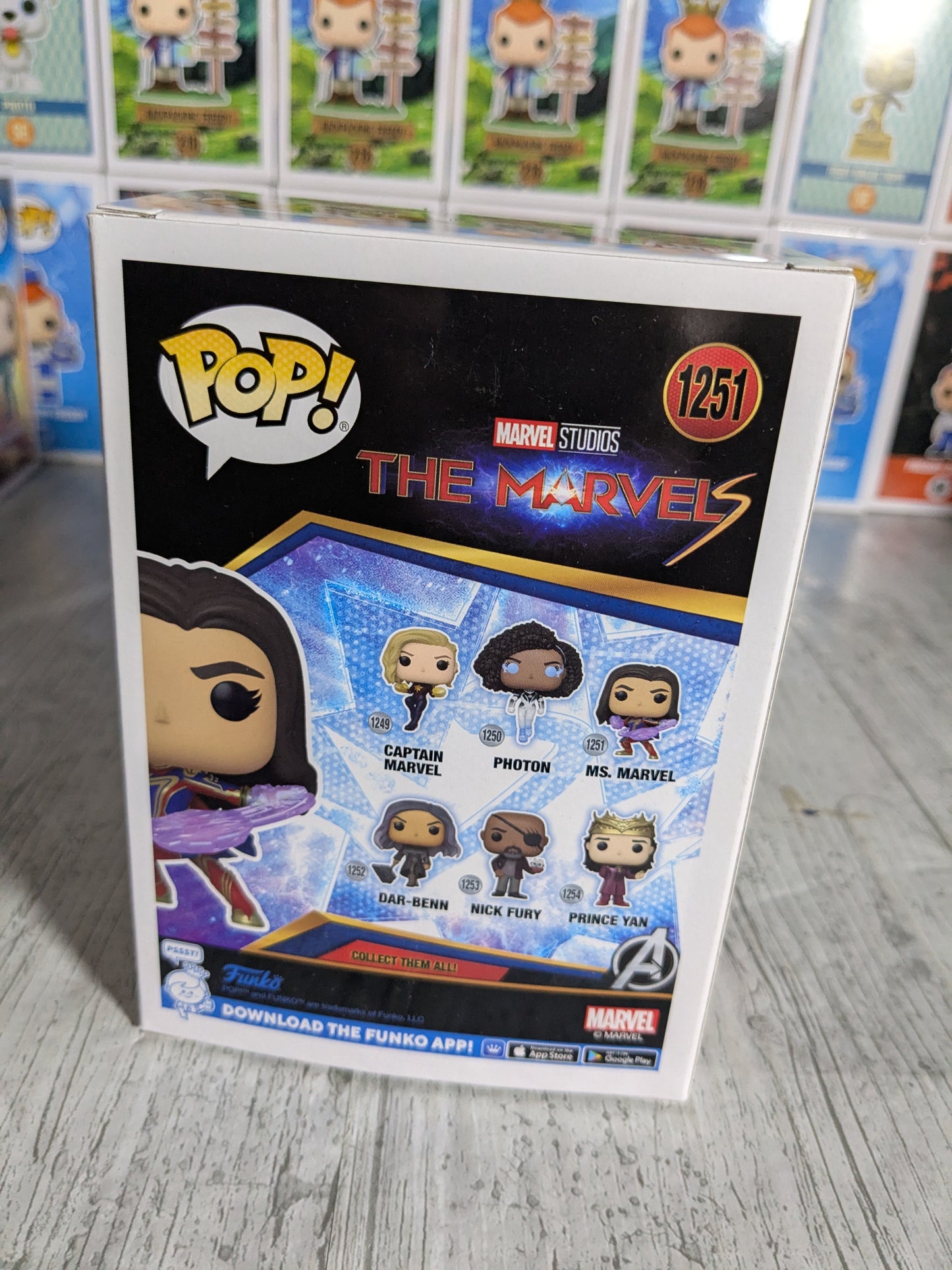 Funko pop 1251 : Ms. Marvel (Glow)