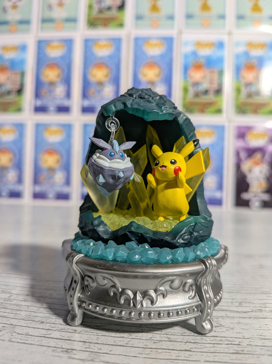 Re-Ment Pokémon - Pikachu & Strassie / Carbink - Gemstone Shining Miracle