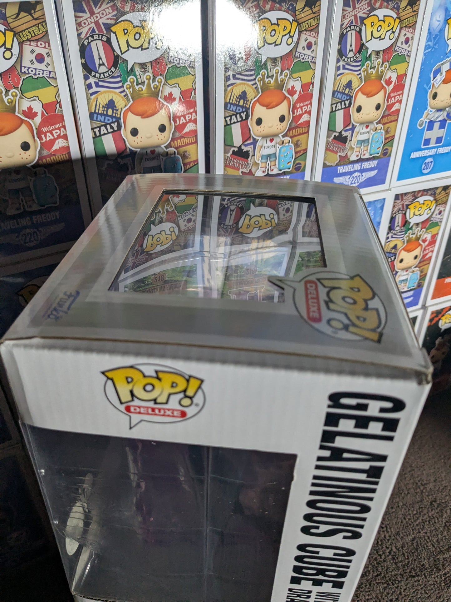 Funko pop 1069: Cubo gelatinoso con Dracolich (plastica luminosa/aperta/danneggiata)
