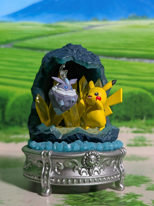 Re-Ment Pokémon - Pikachu & Strassie / Carbink - Gemstone Shining Miracle