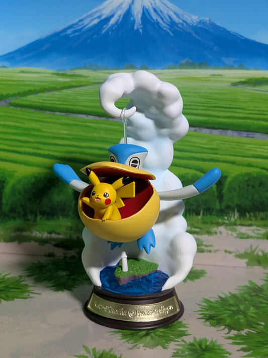 Re-Ment Pokémon Swing Vignette Collection Vol.3 - Pikachu & Bekipan | Pelipper (~10cm)