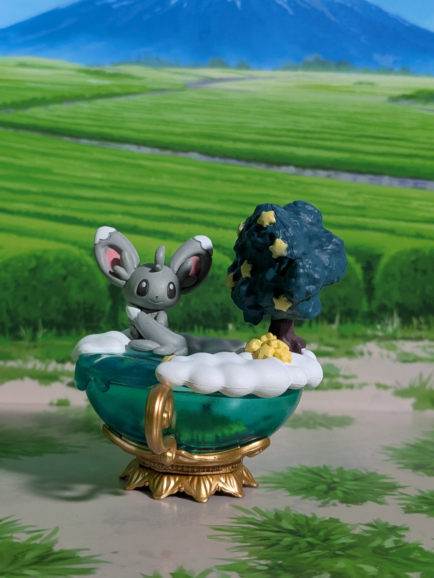 Re-Ment Pokémon - Chinchidou / Minccino - Starrium Dreaming Moonlit Night