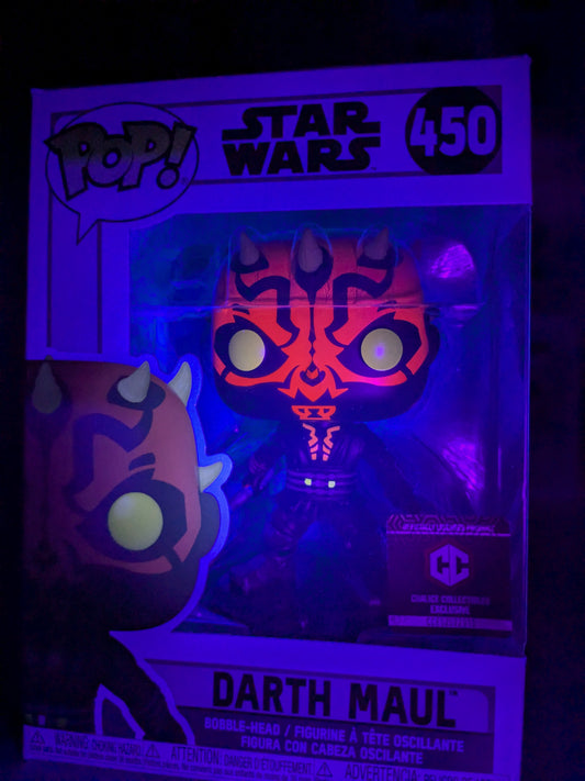 Funko pop Star Wars #450 - Darth Maul (CCE/Damaged Box)