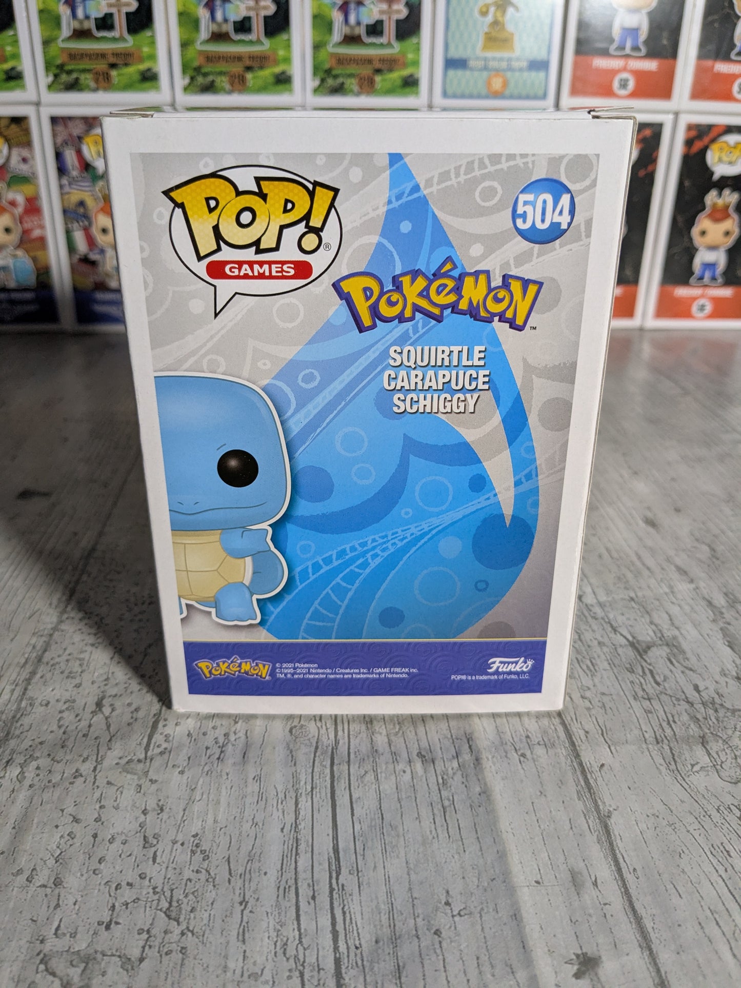 Funko pop 504 : Squirtle / Carapuce / Schiggy (Diamond/SC2021)(Damaged Box)