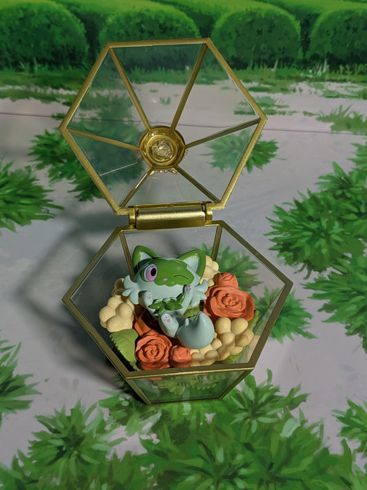 Re-Ment Pokémon - Poussacha / Sprigatito - Romantic Collection
