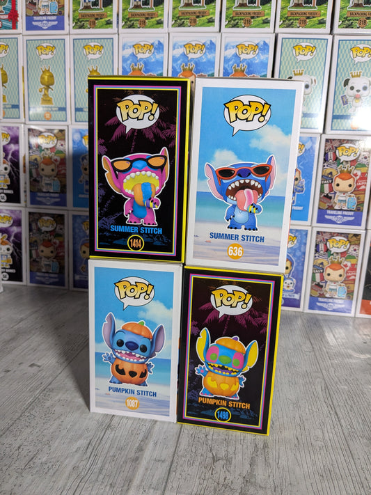 Funko pop Disney - Summer Stitch & Pumpkin Stitch (Bundle 4)