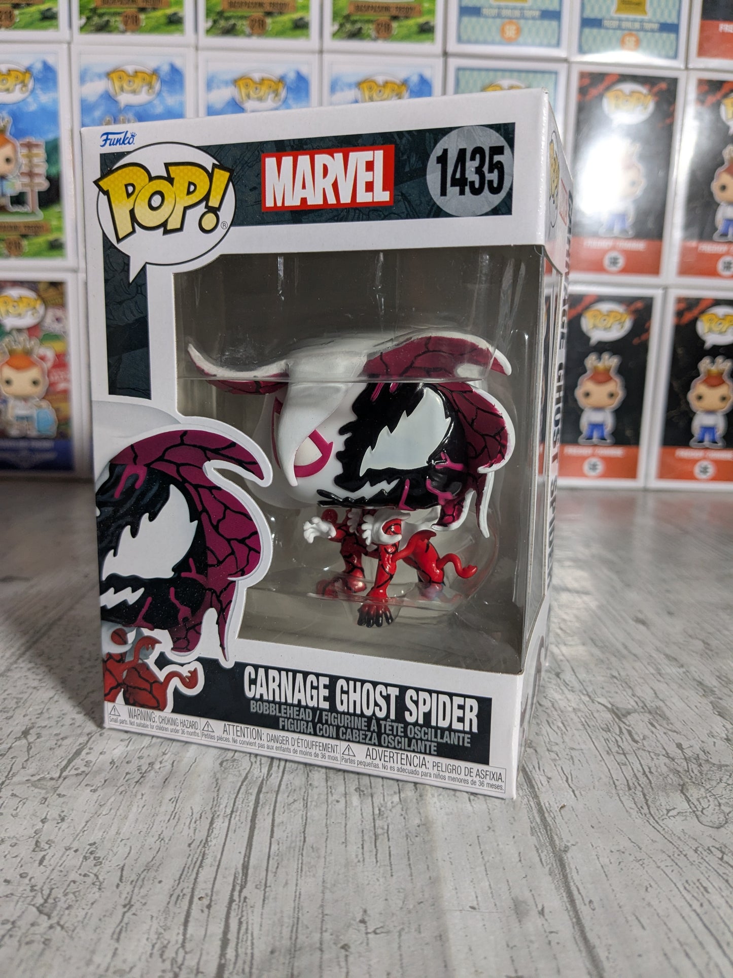 Funko pop 1435 : Carnage Ghost Spider (Opened)