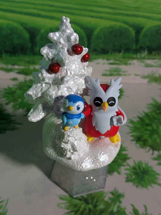Re-Ment Pokémon - Tiplouf / Piplup & Cadoizo / Delibird - Diamond Dust