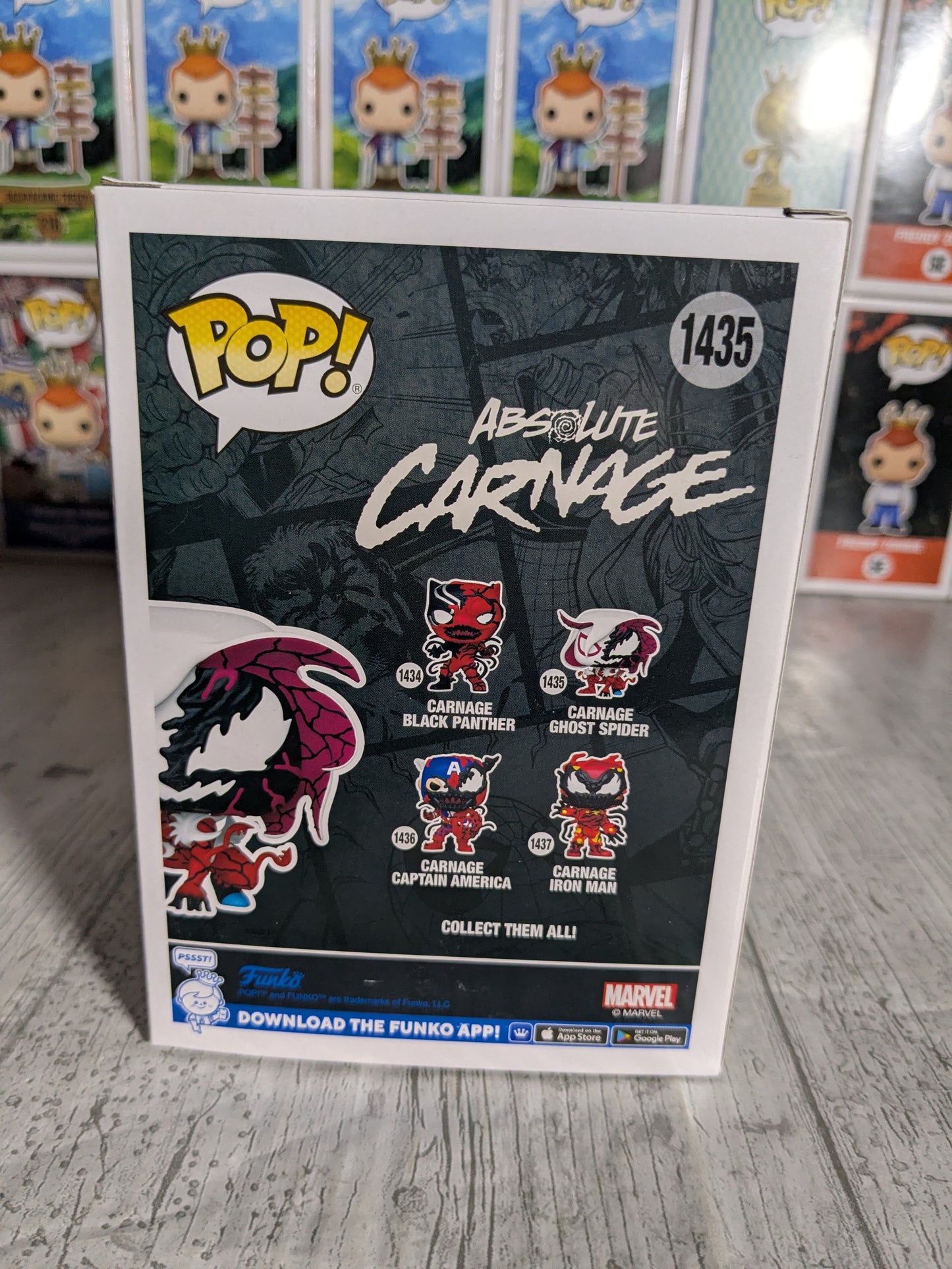 Funko pop 1435 : Carnage Ghost Spider (Opened)