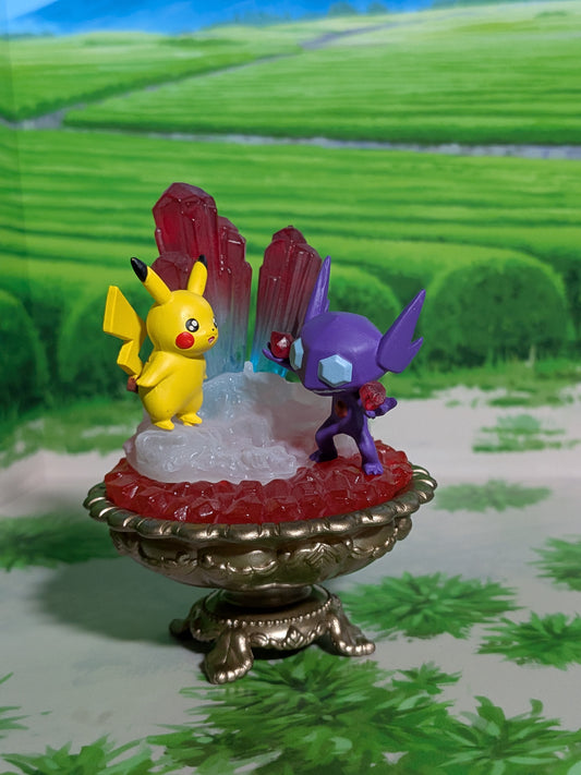 Re-Ment Pokémon Gemstone Collection 2 - Pikachu & Ténéfix | Sableye (~10cm)