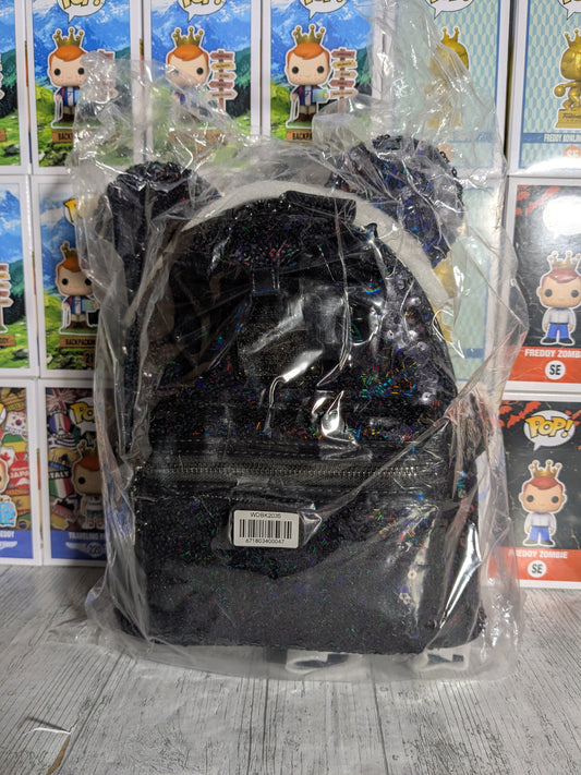 Loungefly : Minnie Mouse Black Holographic Mini Backpack 🎀