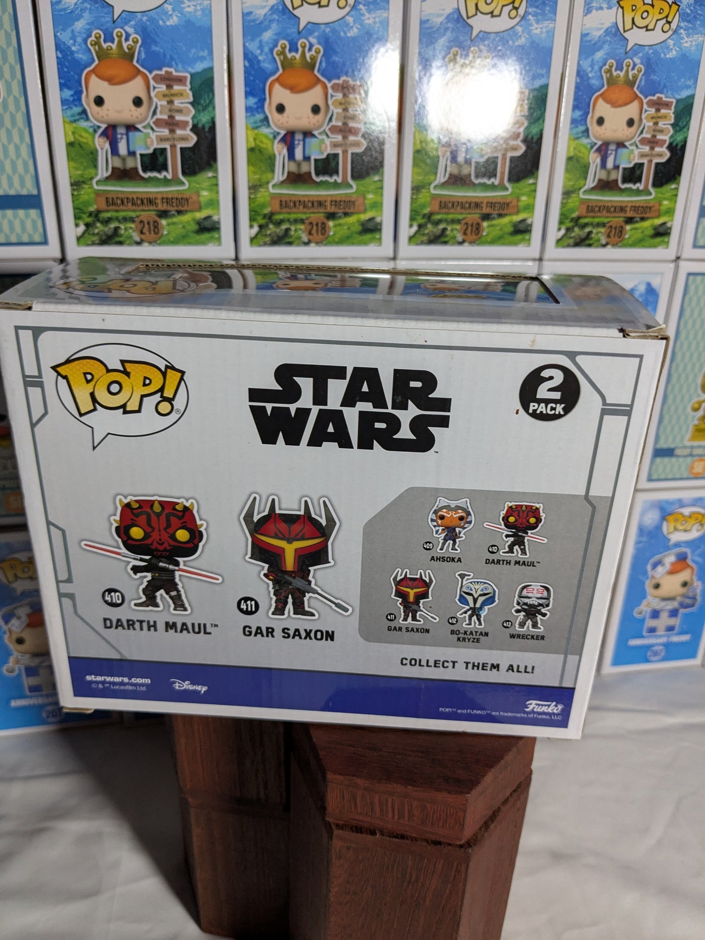 Funko pop : Darth Maul & Gar Saxon (Glow/Damaged Box/Opened)