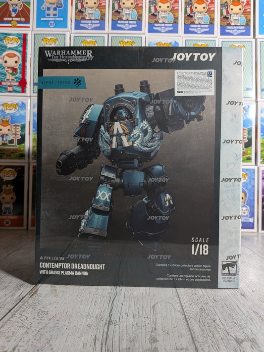 JoyToy Warhammer The Horus Heresy - Alpha Legion Contemptor Dreadnought with Gravis Plasma Cannon (24cm)