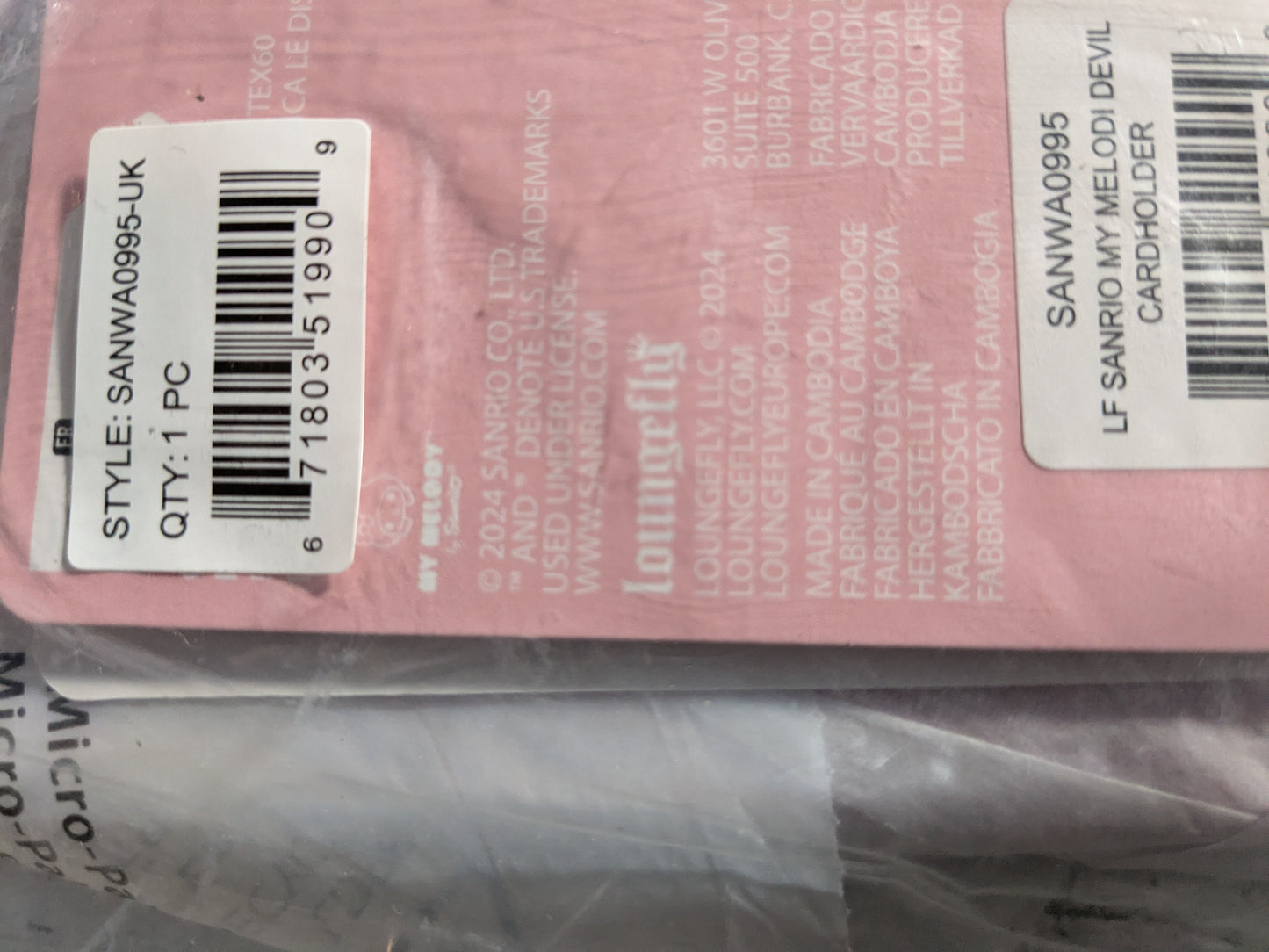 Loungefly : My Melody Devil Cardholder 🌸