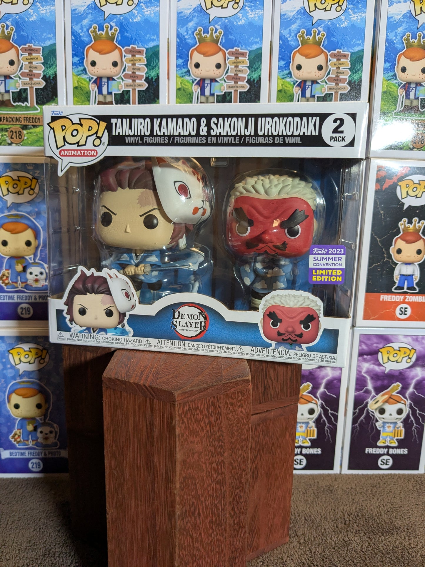 Funko pop : Tanjiro Kamado & Sakonji Urokodaki (SC2023)