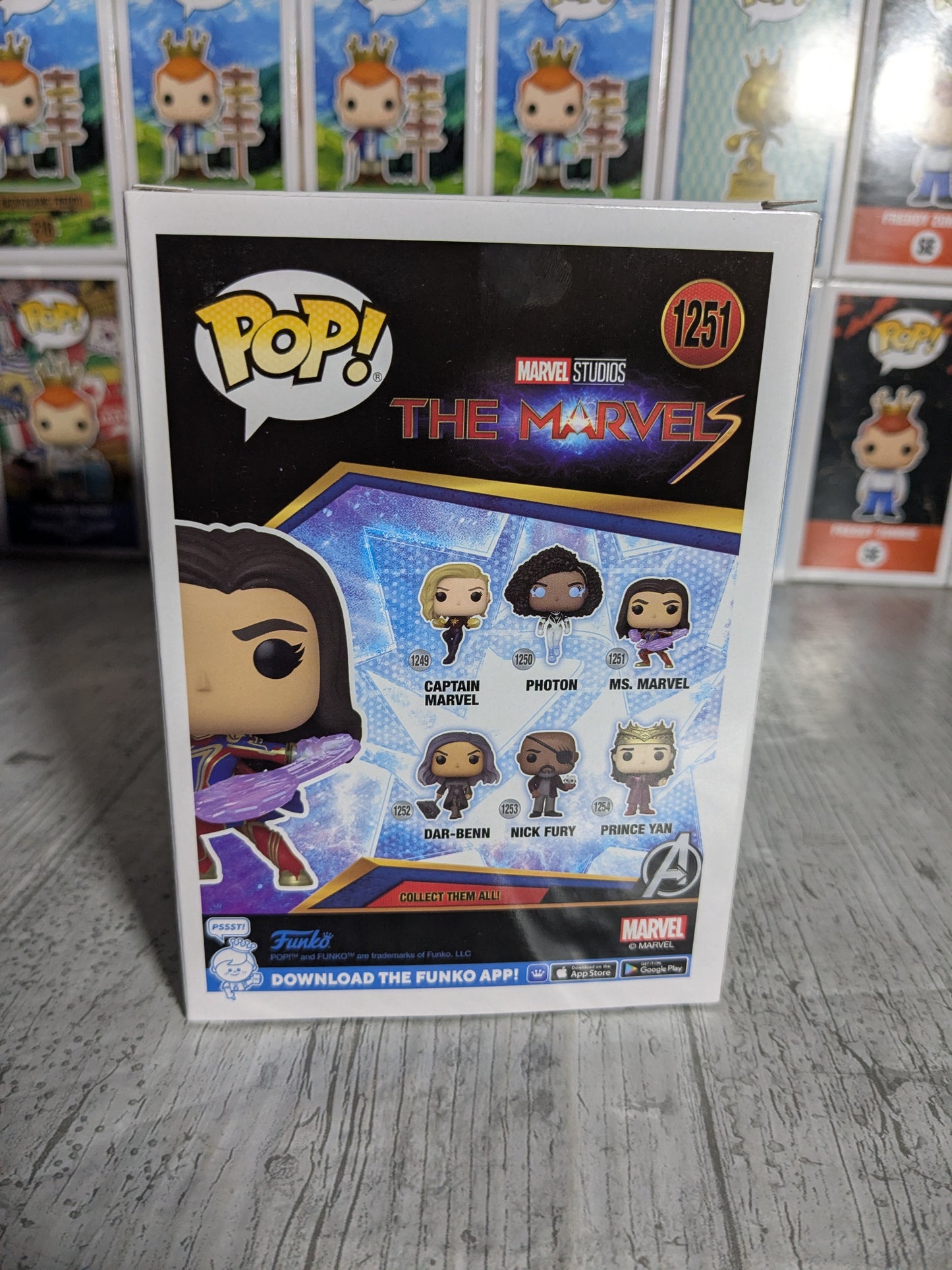 Funko pop 1251 : Ms. Marvel (Glow)