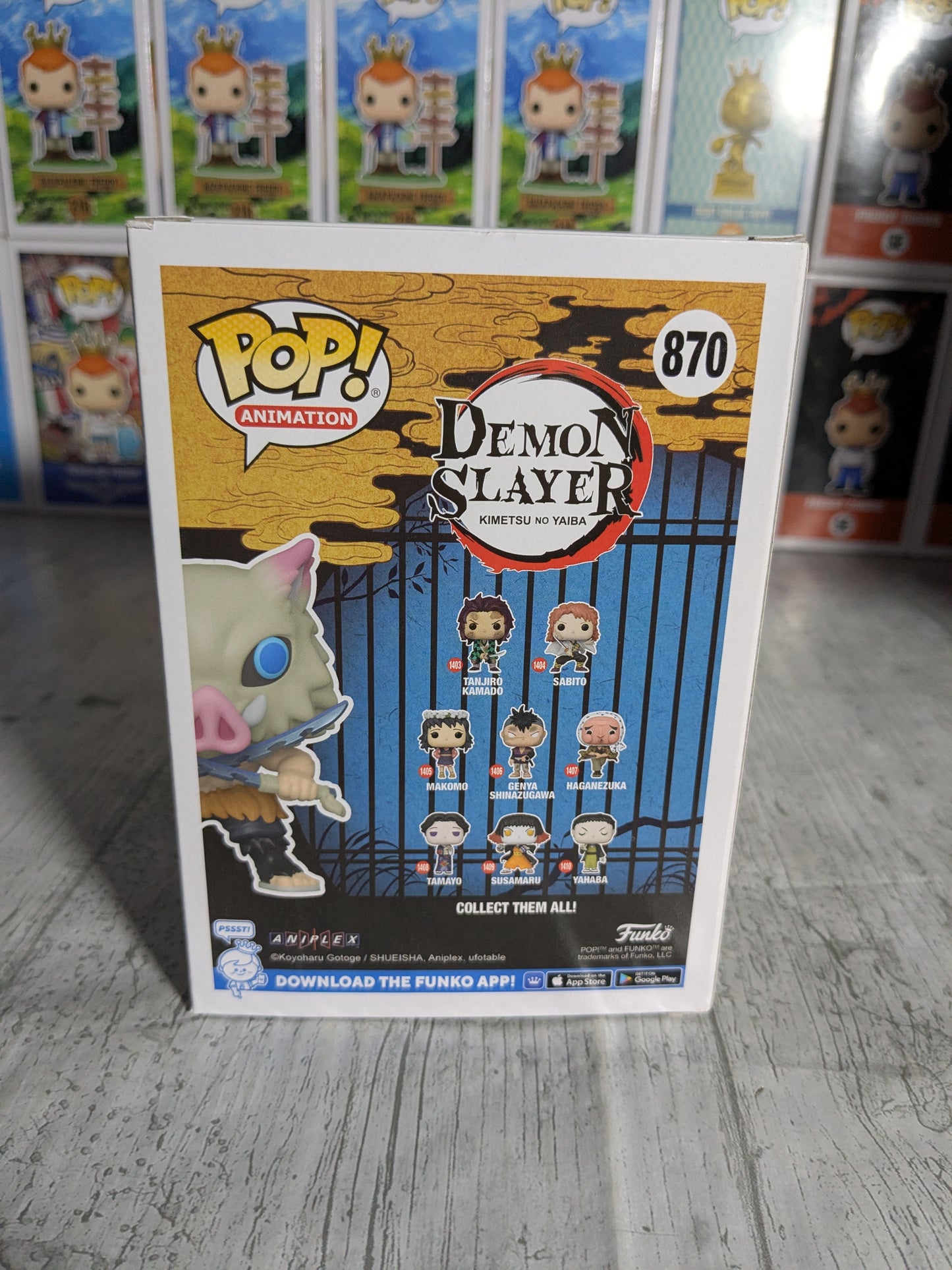 Funko pop 870 : Inosuke Hashibira (Flocked)