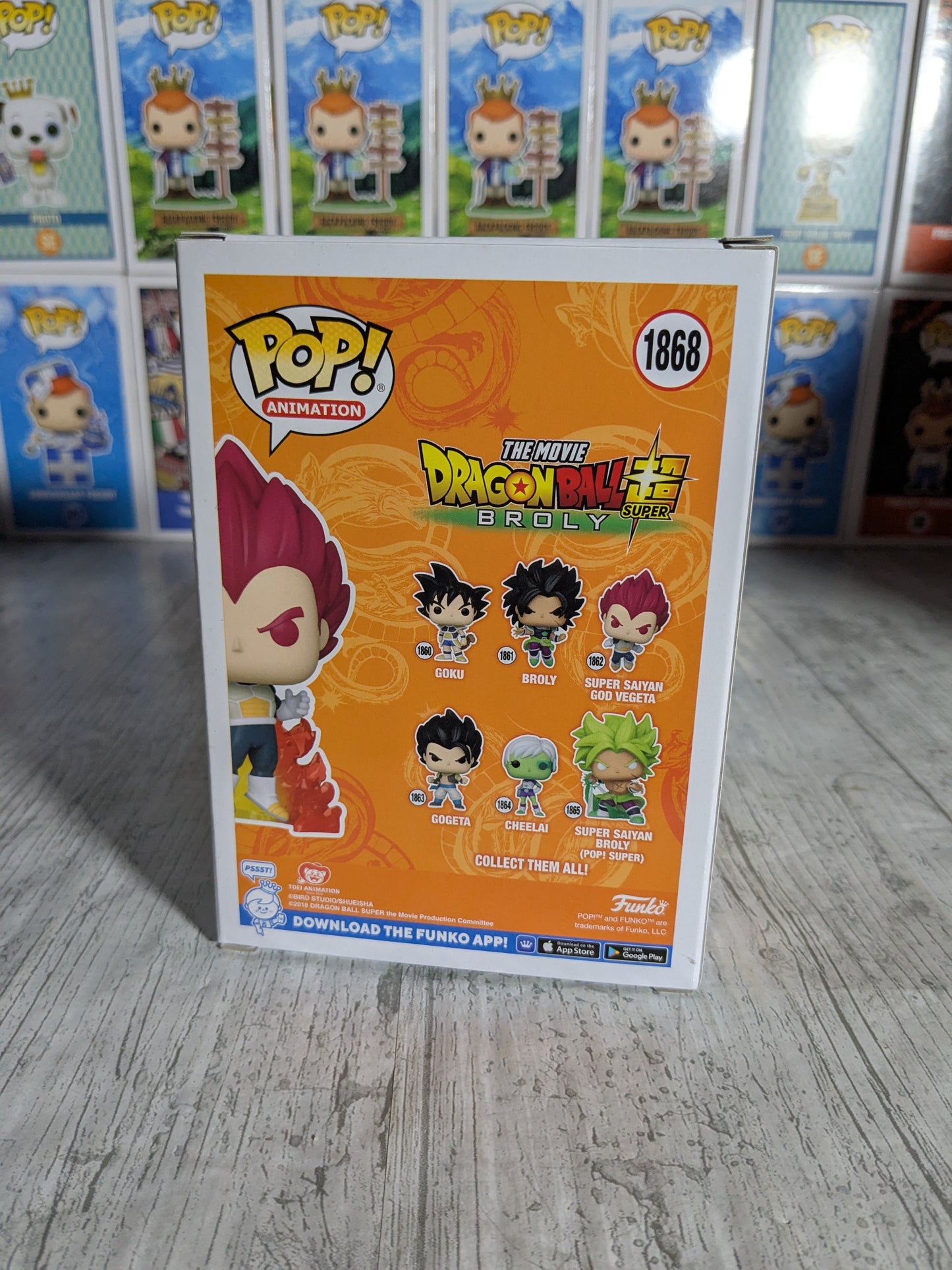 Funko pop 1868 : Super Saiyan God Vegeta