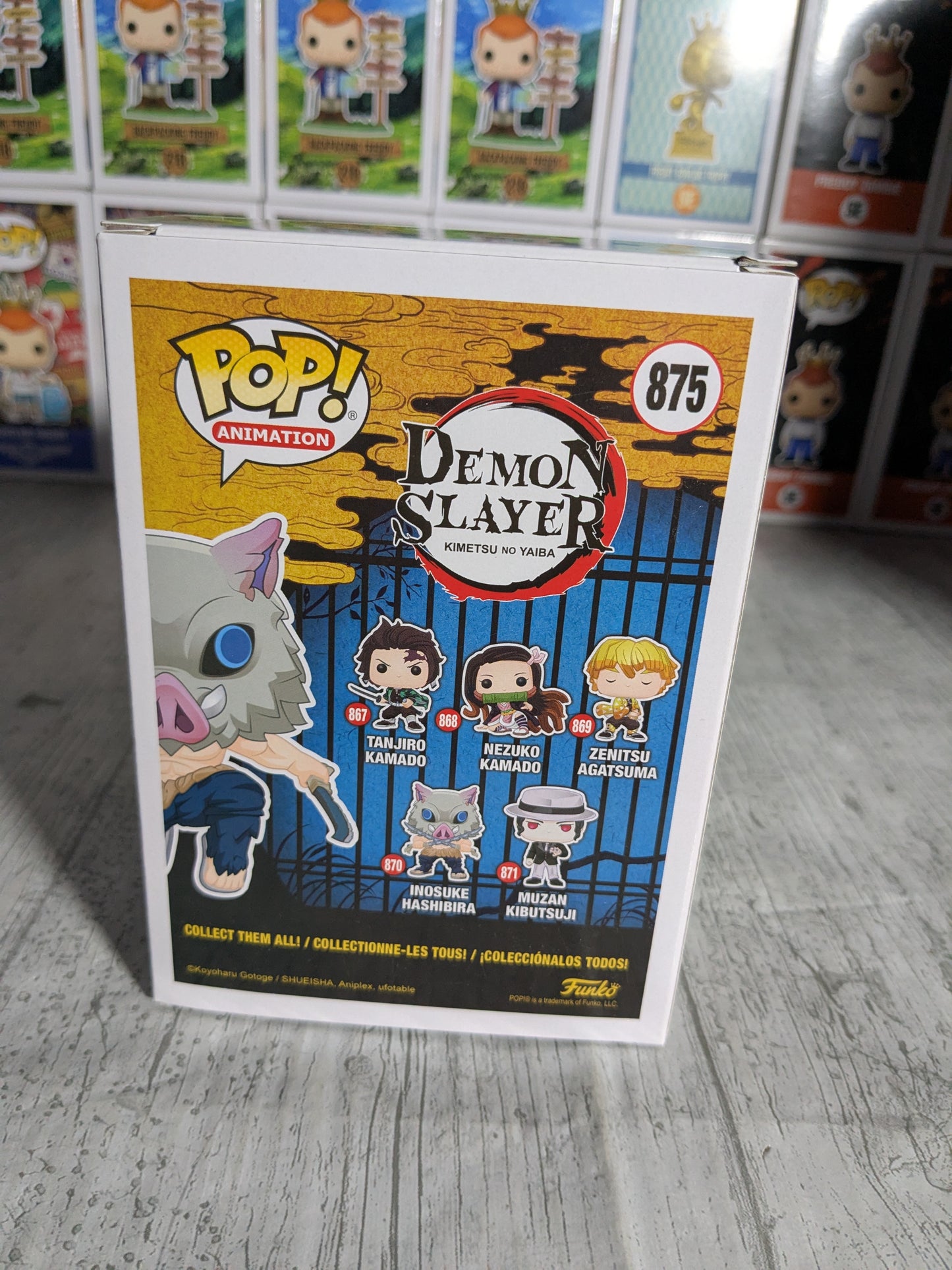 Funko pop 875 : Inosuke Hashibira (Flocked)