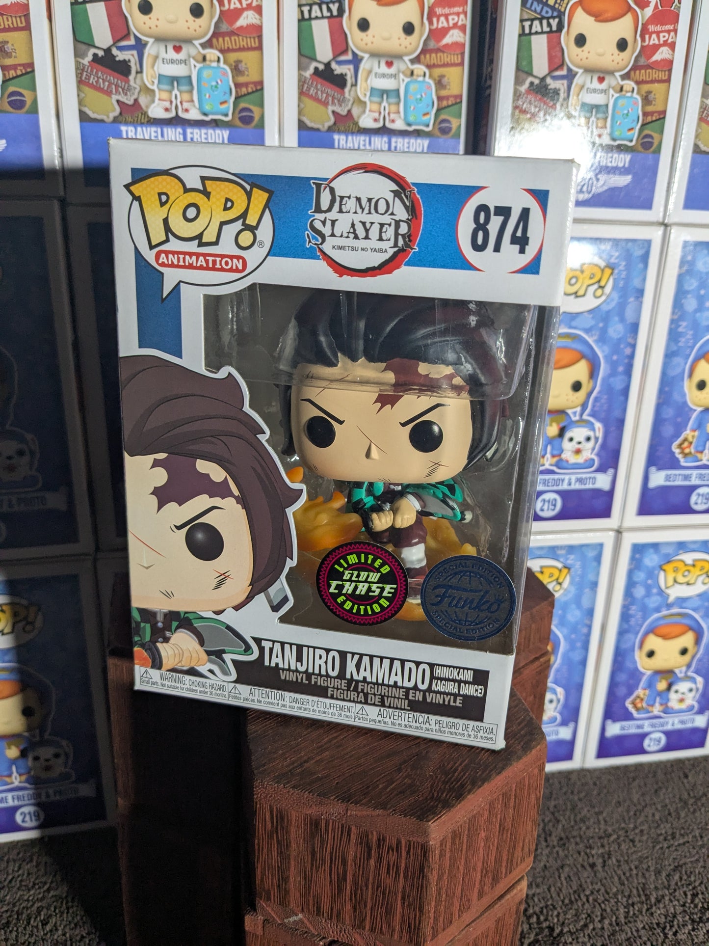 Funko Pop 874: Tanjiro Kamado Hinokami Kagura Dance (Chase)