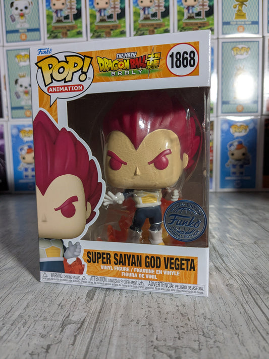 Funko pop 1868 : Super Saiyan God Vegeta
