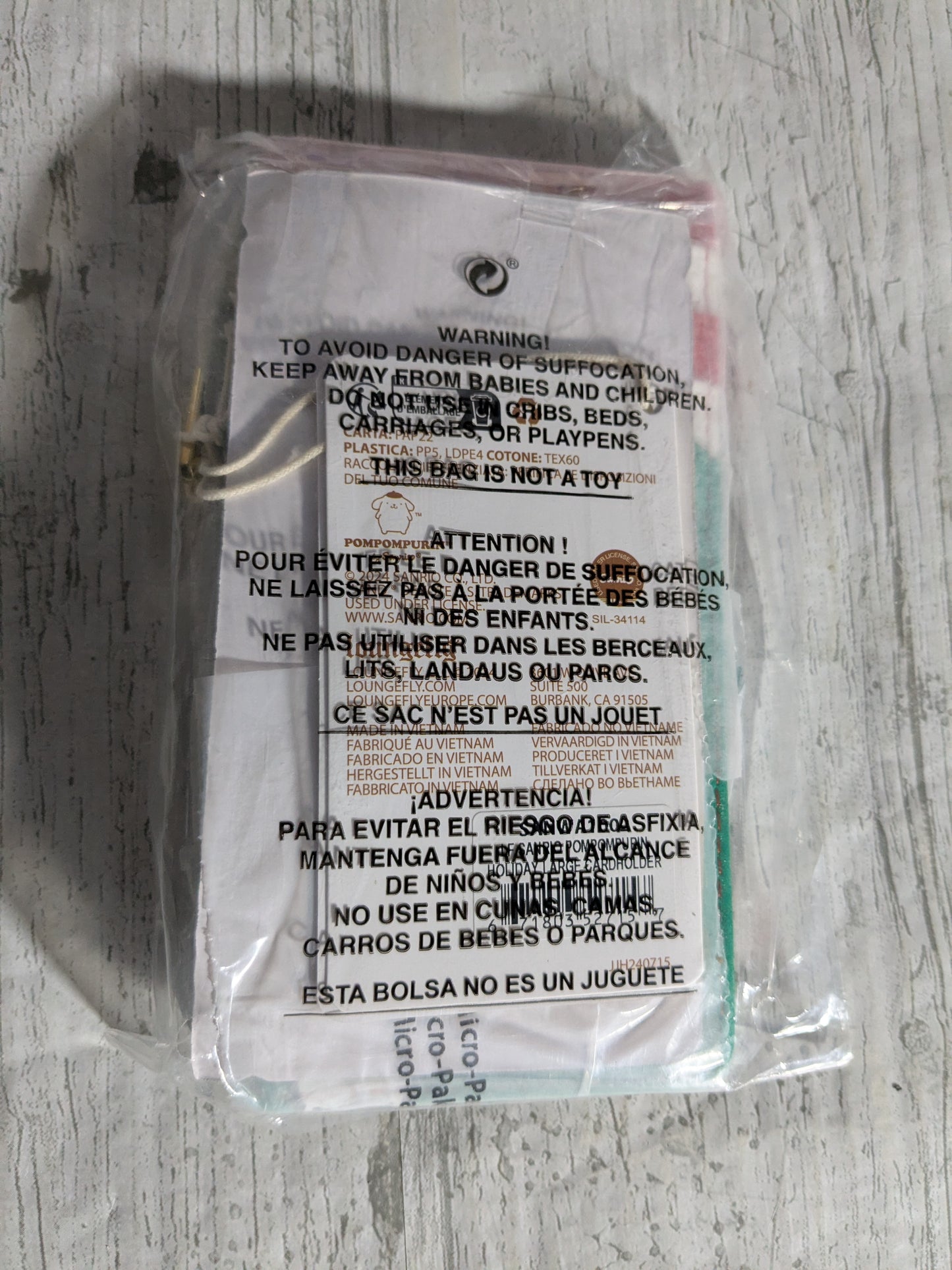 Loungefly Sanrio - Pompompurin Holiday Large Cardholder 🎄