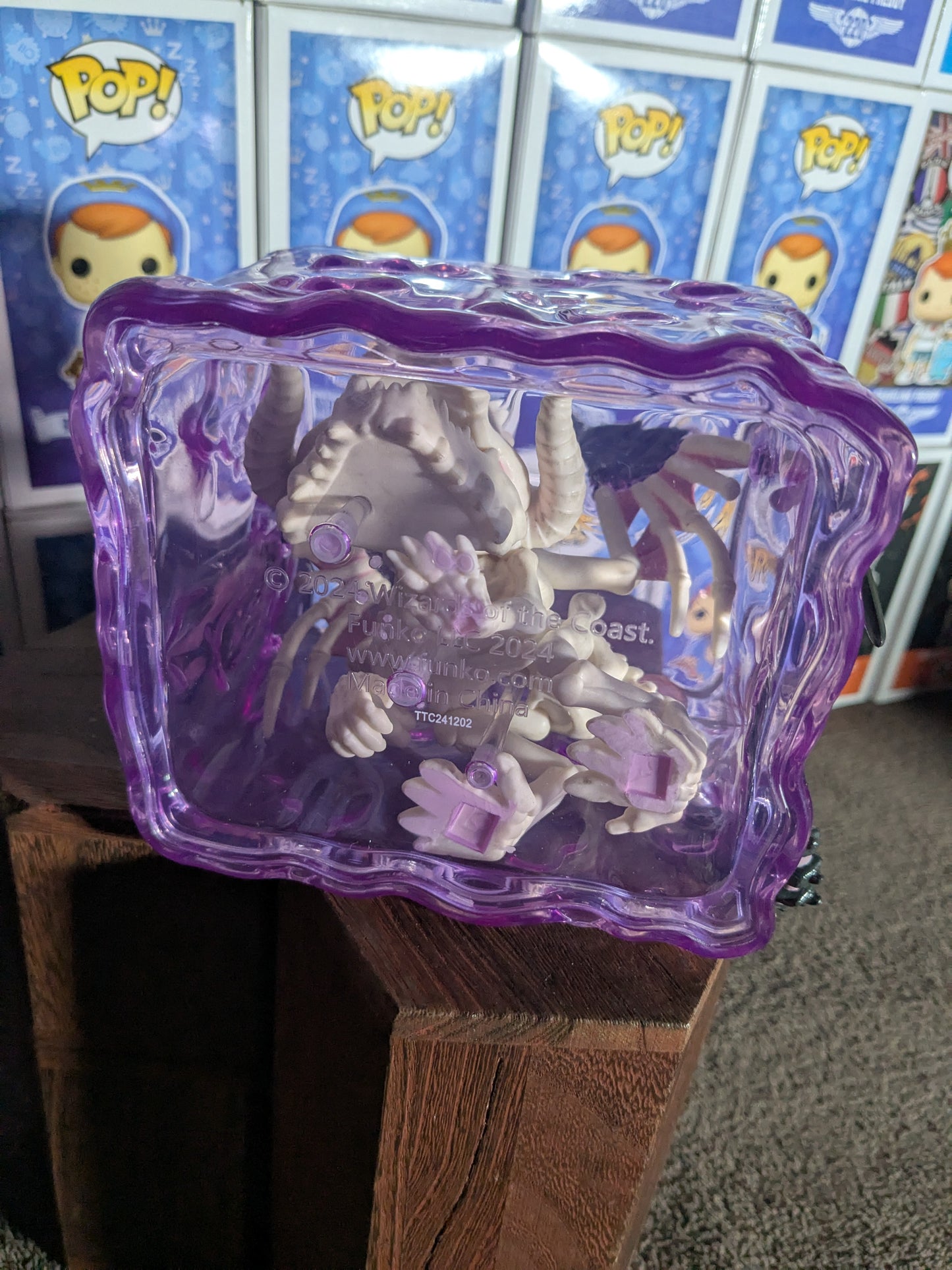 Funko pop 1069: Cubo gelatinoso con Dracolich (plastica luminosa/aperta/danneggiata)