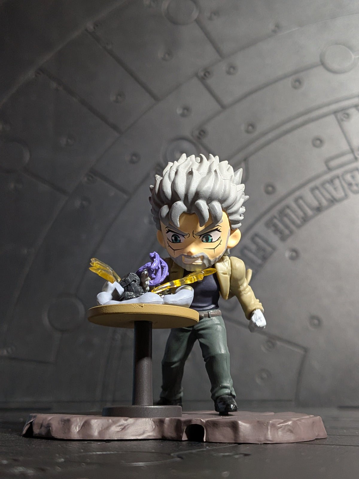 Re-Ment JoJo's Bizarre Adventure Stardust Crusaders : STAND on DESK -Fate- : Joseph Joestar