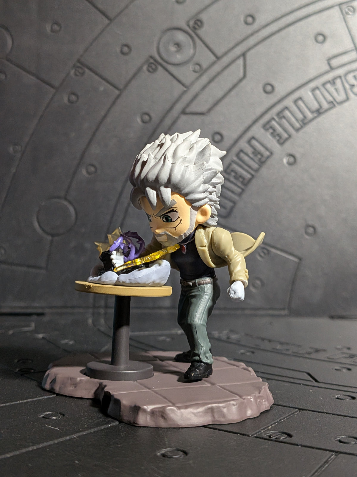Re-Ment JoJo's Bizarre Adventure Stardust Crusaders : STAND on DESK -Fate- : Joseph Joestar