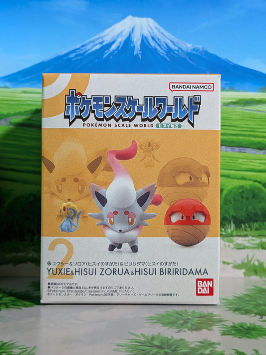Pokémon Scale World Hisui - Créhelf, Zorua (Forma di Hisui) & Voltorb (Forma di Hisui) | Uxie, Hisuian Zorua & Hisuian Voltorb (Nuovo)