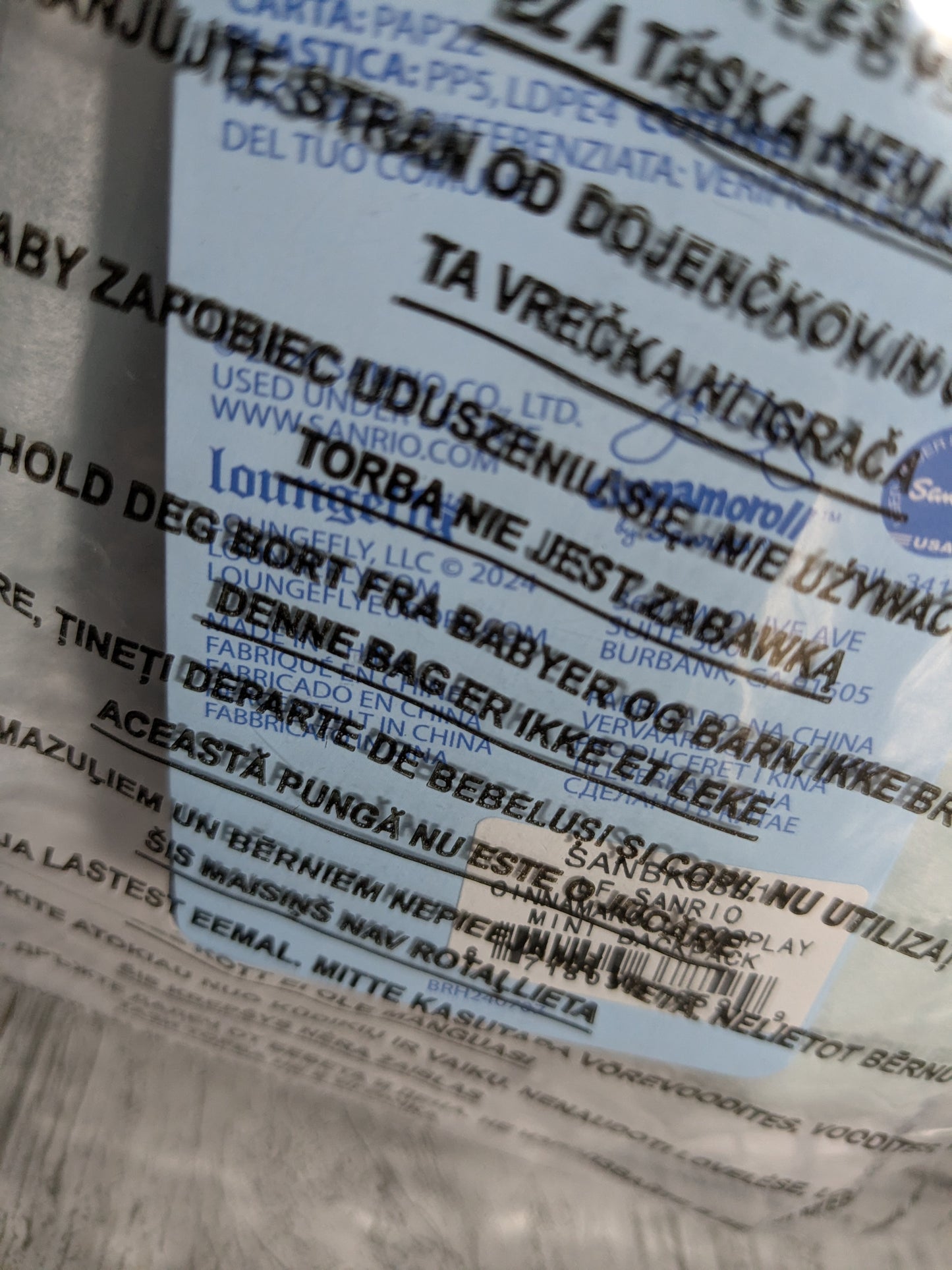 Loungefly : Sanrio Cinnamaroll Cosplay Mini Backpack 🌈